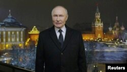 Vladimir Putin hace su discurso de año nuevo a la nación. ( Kremlin.ru/Handout via REUTERS)