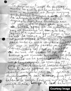 Carta desde prisión del preso del 11J Jorge Martín Perdomo.